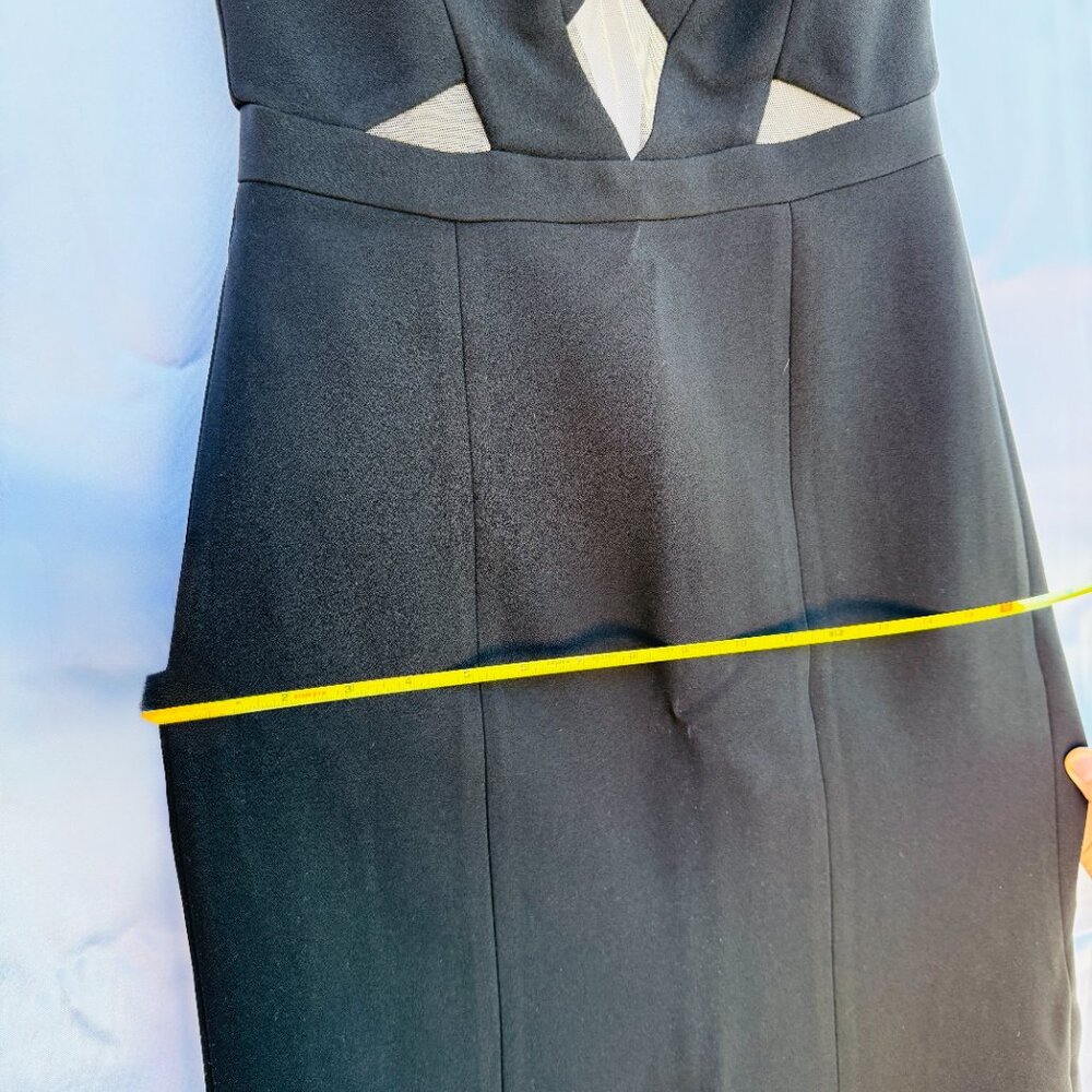 BCBGMaxazria Lulu Black Plunge Neck Formal Gown Sleeveless Maxi Dress,Size 2,NEW - Picture 14 of 16